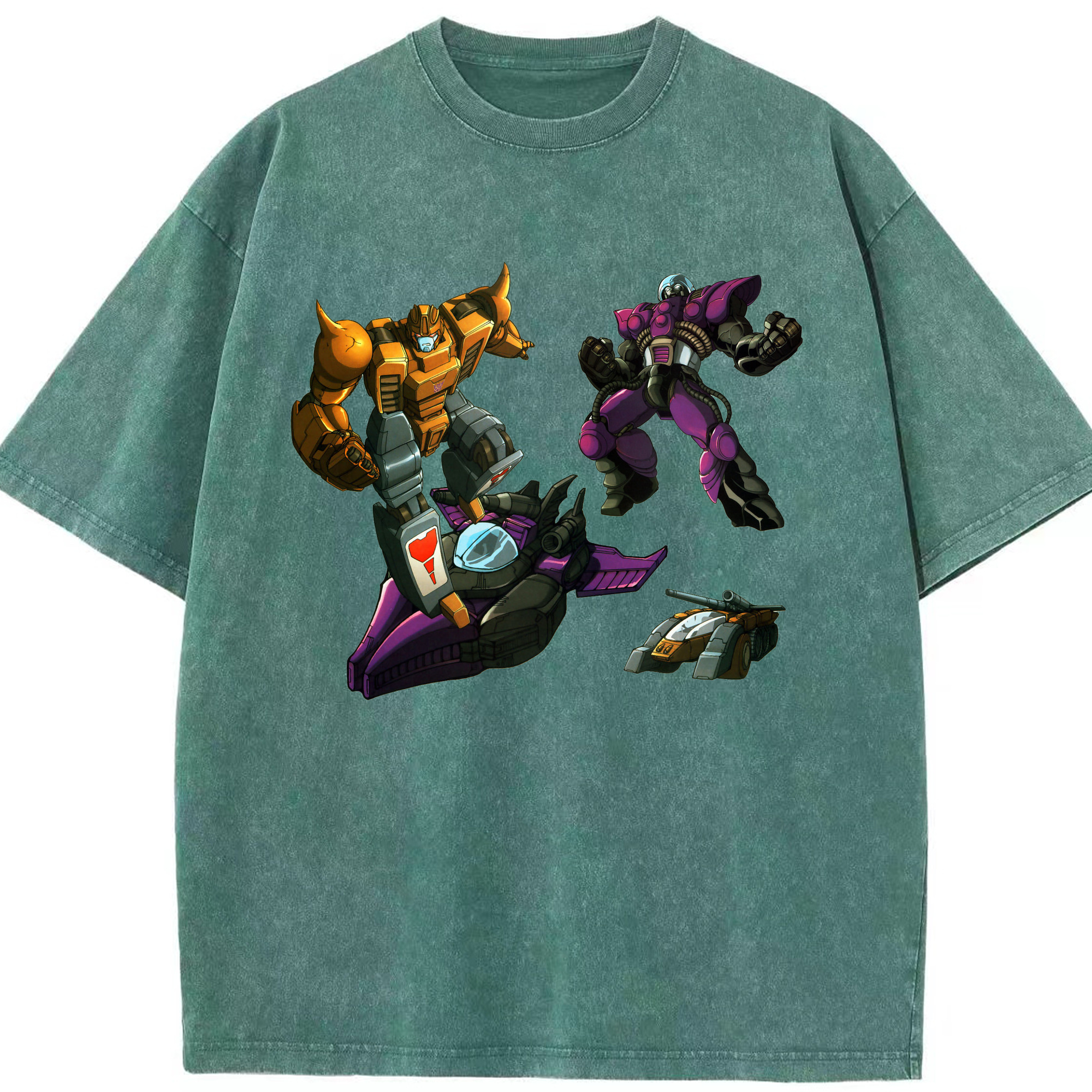 （画像用）  綿100% ヴィンテージ風 半袖Tシャツ（フロントプリント）